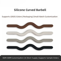 Barre de musculation en silicone ergonomique à barre courbée, poignée antidérapante, poids de 15/25 lb pour le yoga, le Pilates, la remise en forme et le modelage du corps