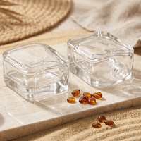 Flacon de parfum carré en verre personnalisable en gros 50 ml avec bouteille pulvérisatrice à baïonnette sérigraphiée vide