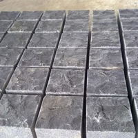 Pavés en granit noir Zhangpu, pierres cubiques en basalte noir, pierres de pavage, pierres de bordure pour trottoir, jardin, allée, pas chers