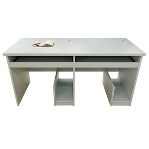 Venta al por mayor fabricante de oficinas OEM y ODM de madera blanca asiento doble niños que estudian <span class=keywords><strong>PC</strong></span> escritorio mesa de ordenador - Product Image 1