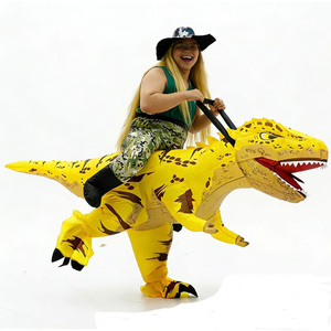 <span class=keywords><strong>Disfraz</strong></span> de <span class=keywords><strong>Dinosaurio</strong></span> Inflable T-Rex Raptor para Montar, Traje de Mascota de <span class=keywords><strong>Dinosaurio</strong></span> de Anime para Caminar en Casa - Product Image 4