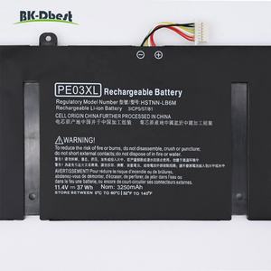 BK-dbest 37Wh PE03XL ใหม่<span class=keywords><strong>11</strong></span>.4V แบตเตอรี่แบบชาร์จได้สำหรับ <span class=keywords><strong>HP</strong></span> PE03XL PE03 <span class=keywords><strong>Chromebook</strong></span> 210 G1แบตเตอรี่ชุด HSTNN-LB6M <span class=keywords><strong>11</strong></span> <span class=keywords><strong>G4</strong></span> - Product Image 2