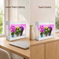 Système d'éclairage LED pour plantes d'intérieur 24V 500mA avec support en acier inoxydable ABS pour maison, bureau et jardin
