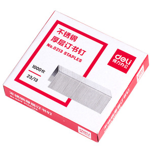 Deli Stainless Steel Thick Staples 23/13 1000 Pieces Heavy Duty Office Use - Product Image 5