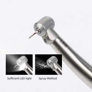 Pieza de mano dental de alta velocidad con rodamientos cerámicos, autoperforante, LED y botón pulsador para el departamento de estomatología hospitalaria - Product Image 2