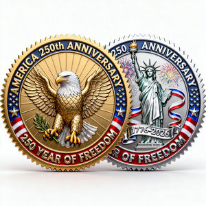 Moneda de Metal Conmemorativa Personalizada con Logotipo del Fabricante, Monedas de Oro de Recuerdo con Caja de Terciopelo - Product Image 5