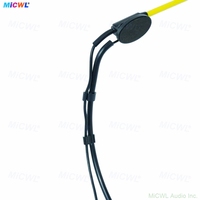 Micrófono de diadema con condensador omnidireccional, resistente al agua, con clasificación IP, para opciones de enchufe ULX SLX QLX TA4F G3 G4 de 3,5 mm TA3