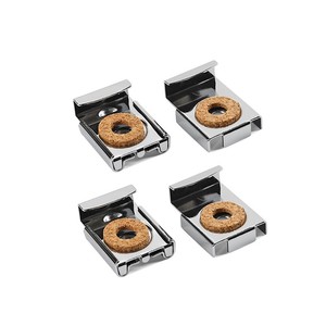Spiegelhalter-Clips Aus Edelstahl – 8 Stück, Mit Rutschfesten Pads, Für Spiegel Bis 6 Mm Dicke