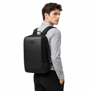 Mochila Expandible Minimalista de Tela Oxford de Color Sólido con Puerto USB, Mochila para Computadora de Gran Capacidad para <span class=keywords><strong>Hombre</strong></span> - Product Image 3