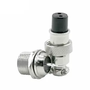 Авиационный штекер GX12 штекер + гнездовой металлический разъем 2/3/4/5/6/7 штырь через настенный Кабельный разъем - Product Image 4