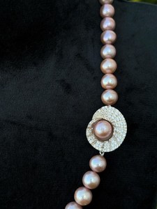 Natural Freshwater Pearl Necklace & <b>Earrings</b> Set 925 Sterling Silver Fine Jewelry OEM ODM Wholesale Supplier - Product Image 2