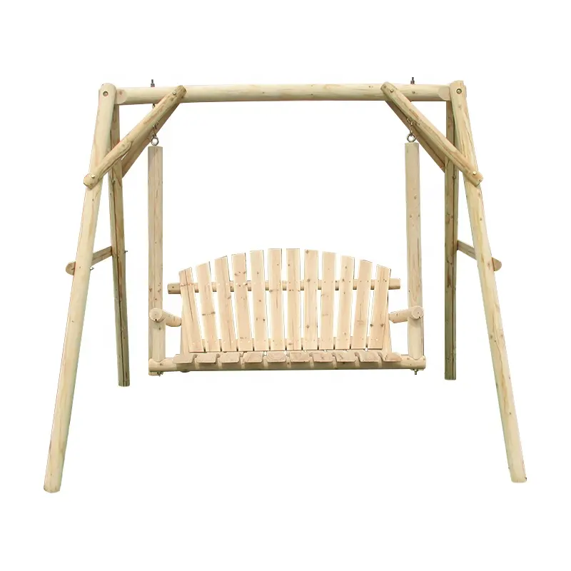 Balançoire en bois directement extérieure de l'usine balançoires de jardin en bois antiques pour adultes