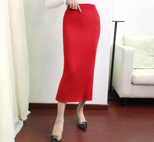 <strong>Ladies</strong> Fashion <strong>Skirt</strong> Autumn/<strong>winter</strong> Latest Design Knitted Women Long <strong>Skirts</strong> - Product Image 6