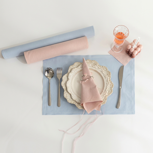 Napperons et serviettes en tissu de coton rose imprimés, modernes et jetables, pour la maison et l'avion - Product Image 5