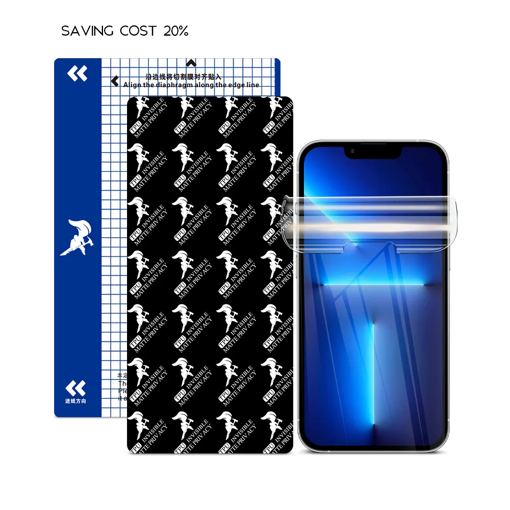 Hot Selling Mobile Phone Anti Spy Privacy Glass Film Privacy Hydrogel Screen Protector