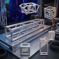 Système de toiture en treillis d'éclairage modulaire en aluminium avec scène à hauteur réglable pour mariage, spectacle, exposition
