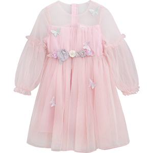 Nouvelles robes d'été modernes en coton pour filles, style papillon, pour les tout-petits et les enfants. - Product Image 1