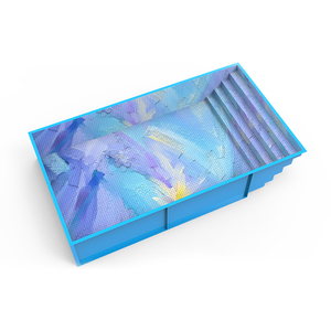 ग्राउंड फाइबरग्लास फाइबर ग्लास फ्राप विला होटल कलात्मक रंगीन मोज़ेक टाइल ग्लास कला स्विमिंग पूल - Product Image 1