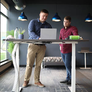 NBHY OEM Customized <b>Office</b> Electric Height Adjustable Computer <b>Desk</b> Standing <b>Desk</b> - Product Image 3