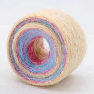 Groothandel Hoge Kwaliteit Breien Garen Wol 15nm/1 Geschilderd Mohair 30% Polyester 15% Acryl 45% Nylon 10% Wol Mix Garen - Product Image 2