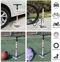 Pompe à air manuelle pour vélo BAIMEI de haute qualité en acier et PP avec manomètre 160 psi, légère, valve universelle, modèle 7032