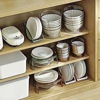 En gros Égouttoir à vaisselle en plastique multifonctionnel transparent pour cuisine, type sur pied à un niveau, avec boîte de rangement
