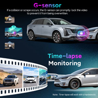 Caméra embarquée IA avant et arrière 4K Starvis 2 avec vision nocturne, enregistrement Wi-Fi, enregistrement en boucle, surveillance de stationnement 24h/24 et ADAS IA