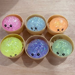72pcs Cute Dumpling Balls Fidget Sensory Squeeze Dough Stress Relief Hand Toy Cube Pattern TPR Soft Adult Toys Back - Product Image 5