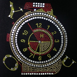 Conception personnalisée Rhinestone Logo Bicycle Design Design de transfert de chaleur Hotfix Rhinestone Template Pattern Transfer Bike Design - Product Image 2