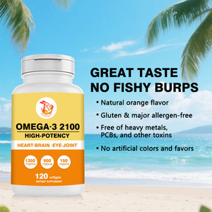 Suplemento Alimenticio Omega 3 en Cápsulas Blandas para un Corazón Saludable, Mejora el Sistema Inmunitario, 2100mg Omega 3 para un Cerebro y Corazón Saludables - Product Image 2