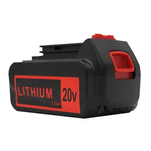 블랙 및 데커 배터리 용 20V 18V 리튬 이온 충전식 전동 공구 배터리 팩 Lbxr20 Lbx20