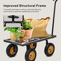 Tongshunfa personnalisation pliant en acier maille jardins fermes chariots de travail chariots extérieurs chariot chariot