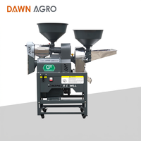 Moulin à riz automatique de qualité supérieure 220V 150kg/h en acier inoxydable pour la transformation des céréales à la maison et à la ferme, garantie 1 an