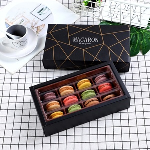 Wholesale Exquisite Cookie Packaging <b>Box</b> Macaroon <b>Box</b> for 6 Pieces 9 Pieces 12 Pieces - Product Image 3