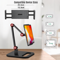 Support de téléphone portable, support de téléphone de bureau, support de tablette réglable, supports pour tablette PC, supports de téléphone portable, clip en alliage d'aluminium pour le bureau