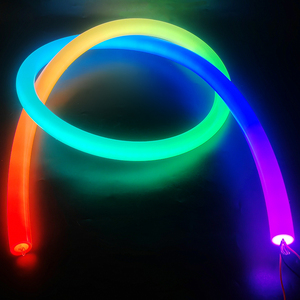ไฟนีออน LED แบบเส้นโค้งงอได้ คุณภาพสูง 360 องศา RGB สีดำ ซิลิโคน  ความยาว 5 ม. 10 ม. กันน้ำ IP67 - Product Image 5