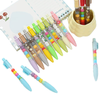 Stylos gel créatifs de style brochettes à haute valeur esthétique, vente en gros, papeterie mignonne pour étudiants