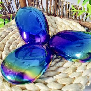 Pierre ovale polie en obsidienne noire naturelle pour la guérison spirituelle, la décoration intérieure et les cadeaux de fêtes – Vente en gros - Product Image 2