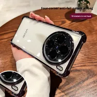Film protecteur d'objectif transparent électroplaqué, coque de téléphone portable souple en TPU pour Vivo X300 Ultra X200 Pro X100S