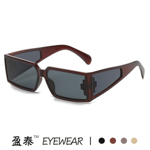 Eyewear <b>Square</b> <b>Sunglasses</b> UV400 PC Frame Women Fashionable Street Style - Product Image 2