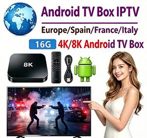 Nuevo Decodificador <span class=keywords><strong>IPTV</strong></span> Android 8K Compatible con Transmisión OTT Android, Decodificador de 16 GB Compatible con Listas de Reproducción <span class=keywords><strong>IPTV</strong></span> Principales - Product Image 3
