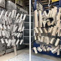 Máquina de Granallado Tipo Gancho Personalizada de la Serie Q37 a Precio de Fábrica con Granalla de Acero, Motor PLC y Caja de Cambios para Pulido