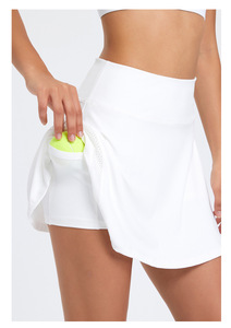 New Arrival Custom Logo Mesh Atmungsaktive Shorts Futter <span class=keywords><strong>2</strong></span> in 1 Tennis Badminton Golf Minirock Workout Sport Fitness für Frauen - Product Image 5