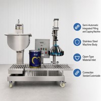Machine automatique de remplissage et de bouchage pour conteneurs de 1 à 5 L – Machine de remplissage pondéral pour peintures liquides et seaux de revêtement