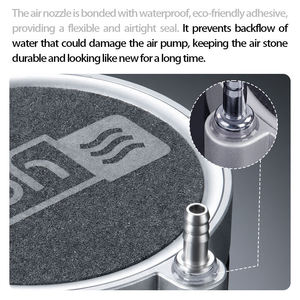 Disco Difusor de Aire de Burbujas Ultrafinas de 10cm para Acuario con Válvula Antirretorno y Ventosa, Aireador Duradero de Bajo Ruido para Peceras - Product Image 3