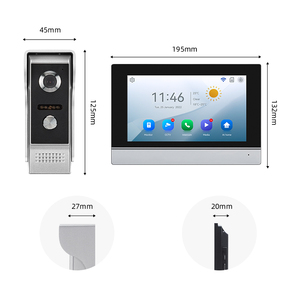 Caméra de <span class=keywords><strong>sonnette</strong></span> WiFi avec écran numérique haute définition de 7 pouces, réduction du <span class=keywords><strong>bruit</strong></span> numérique, images nettes, vidéophone pour une communication claire - Product Image 3