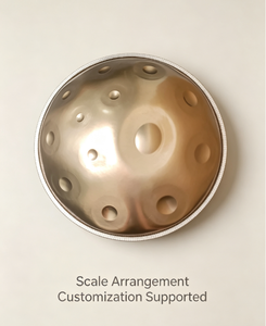 Instrument de percussion à tambour à main 13+8 tons, fabriqué sur mesure en usine, avec conception d'agencement de gamme OEM pour la musique de méditation (handpan) - Product Image 2