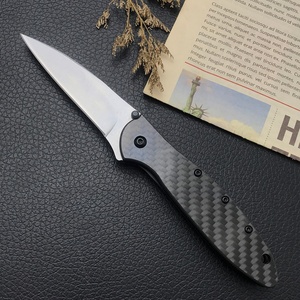 Leek <b>1660</b> Carbon Fiber Pocket Knife 2.95 Inches Multi Purpose Camping Folding Knife Outdoor Survival Hunting Tool Daily Knife - Product Image 2