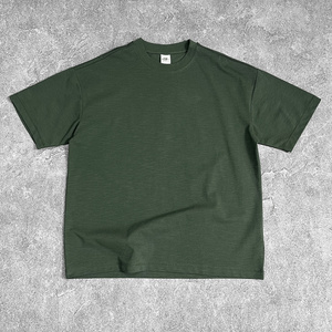 High Quality <b>Men's</b> Oversized T-<b>Shirt</b> Polyester/Cotton Blend 230g Fabric Silk Screen Printed Custom Logo Front Anti-Pilling Quick - Product Image 2