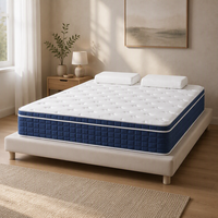 Matelas à ressorts ensachés personnalisable, tissu tricoté
